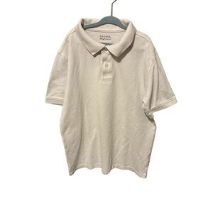 George Kids White Uniform School Polo Collared Shirt Large 10-12